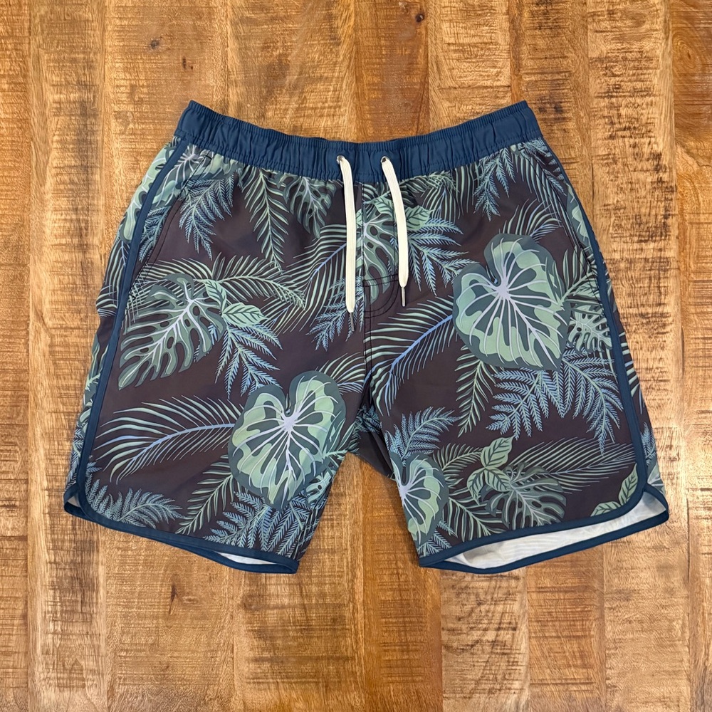 Fair Harbor Navy Evergreen Tropical Anchor Trunks